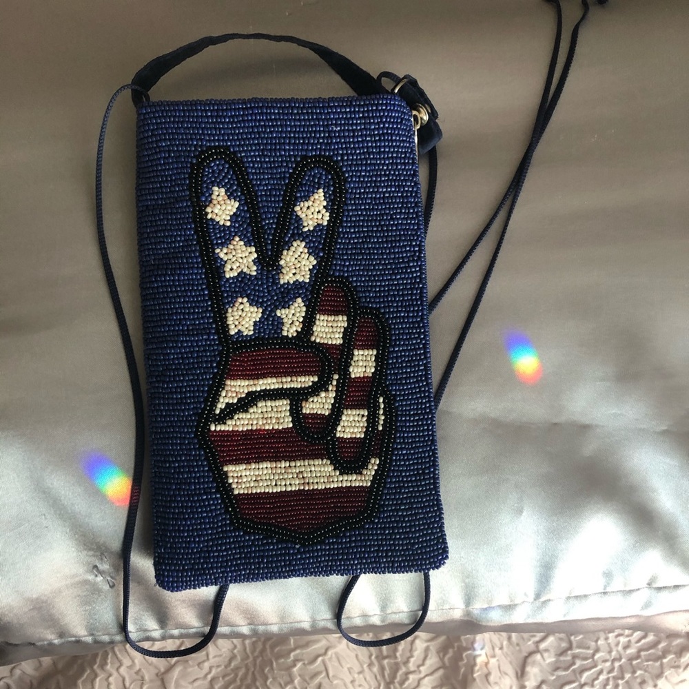 Beaded Patriotic small purse